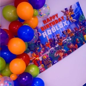 Roblox birthday banner backdrop